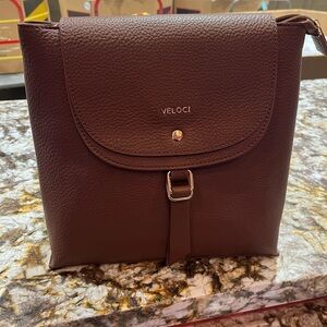 Brown Leather Backpack